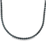 Collar Tenis de Plata con Circonia Azul