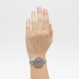 Brazalete Pavonado de Plata con Circonia