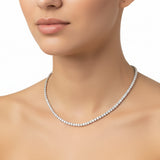 Collar de Tenis Plata con Circonia