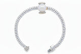 Pulsera de Plata Con Perla y Circonias