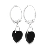 Arracada de Corazon Negro