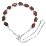 Pulsera Ajustable De Piedra Natural Amatista