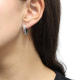 Arete Ovalo Bali de Plata Lisa