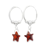 Arracada de Estrella Rojo
