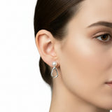 Arete Largo Con Perla