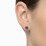 Arete con Flor Pavonada
