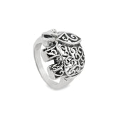 Anillo Elefante con Grecas de Plata 6