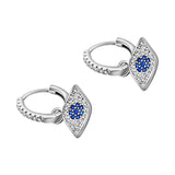 Arracadas Con Dije De Ojo Con Circonia