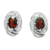 Arracada De Piedras Preciosas Granate