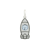 Dije de Nave Espacial de Plata