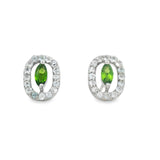 Arete De Piedra Natural Peridot