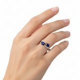 Anillo Gota De Jade Zafiro Piedras Preciosas