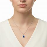 Collar Circonia Con Esfera Brillante