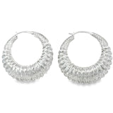 Arracada Mandala Trenzada De Plata