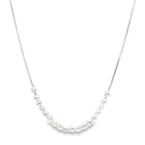 Collar Cadena de Plata con Bolitas