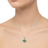 Collar Gladiola de Esmeralda Esmeralda