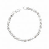Pulsera De Plata Estilo Figaro