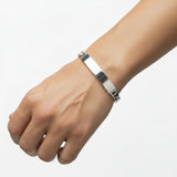 Esclava con Placa de Plata 3X1