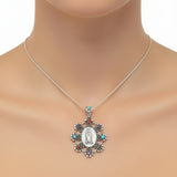 Medalla de la Virgen de Guadalupe con Perlas Perla