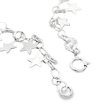 Tobillera de Plata de Estrellas