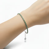 Pulsera Orquídea de Esmeralda Esmeralda