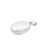 Dije Relicario Ovalado De Plata Lisa