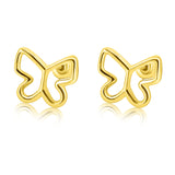 Arete Oro Mariposa Relieve