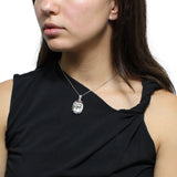 Relicario Ovalado Con Rosa