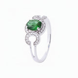 Anillo De Plata Con Piedra Natural