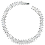 Pulsera Circonia de Rombos Blanco