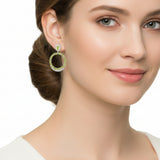 Arete Begonia de Peridoto Peridoto