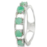 Anillo Con Piedra Esmeralda Natural