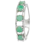 Anillo Con Piedra Esmeralda Natural 8