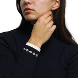 Pulsera Rombos de Piedra Natural y Circonia