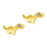Aretes De Oro Dino Bebé