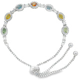 Pulsera Clavel de Zafiro Multicolor Multi Zafiro