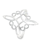 Anillo Nudo de Bruja de Plata 7