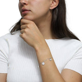 Pulsera con 3 Circulos de Plata Lisa