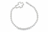 Pulsera Circonia Con Cruz Brillante