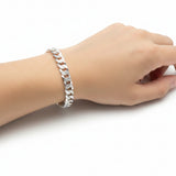 Pulsera Italiana Barbada Martillada