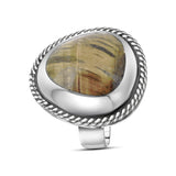 Anillo De Plata Negro / #7