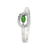 Anillo Piedras Preciosas Peridot Con Circonia 8