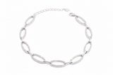Pulsera De Óvalos Con Circonias