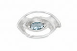 Anillo Ojo de Plata 6 / Azul