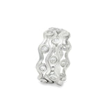 Anillo de Plata Circulos de Circonia 5