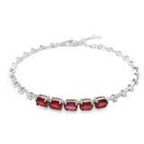 Pulsera Cicornias con Ovalos en Medio