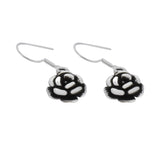 Aretes De Gancho Rosa Oxidada