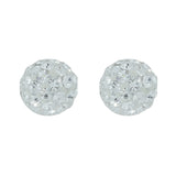 Arete Bola con Cristales