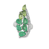Anillo Azucena de Esmeralda con Topacio Esmeralda Con Topacio / 6