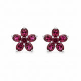 Arete Mini Flor Rubi